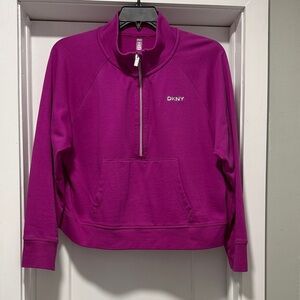 DKNY Sport Fuchsia Half-Zip Sweatshirt